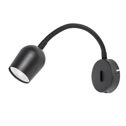 Rabalux - Applique spot murale 1x GU10/15W/230V noire