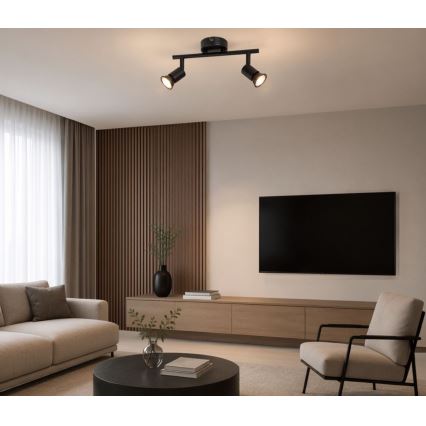 Rabalux - Spot orientable 2xGU10/25W/230V noir