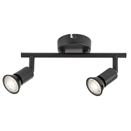 Rabalux - Spot orientable 2xGU10/25W/230V noir