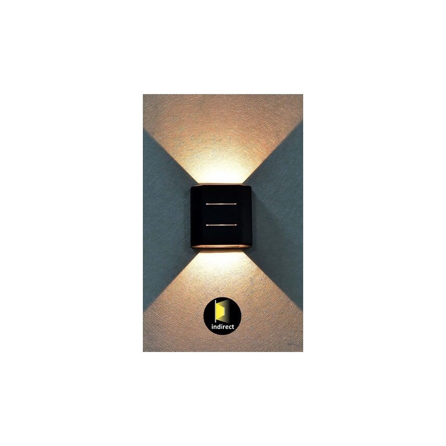 Rabalux - LED Wand Lamp voor Buiten LED/6W/230V IP54 zwart