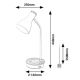 Rabalux - Dimbare touch tafellamp met draadloos opladen 1xE14/25W/230V rubberen boom
