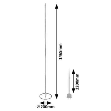 Rabalux - Lampadaire LED/18W/230V 3000K