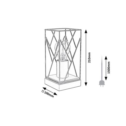 Rabalux - Tafellamp 1xE27/40W/230V