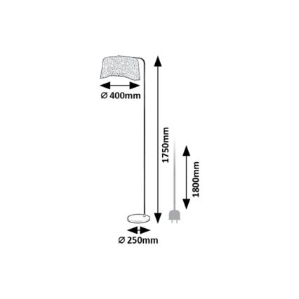 Rabalux - Lampadaire 1xE27/10W/230V