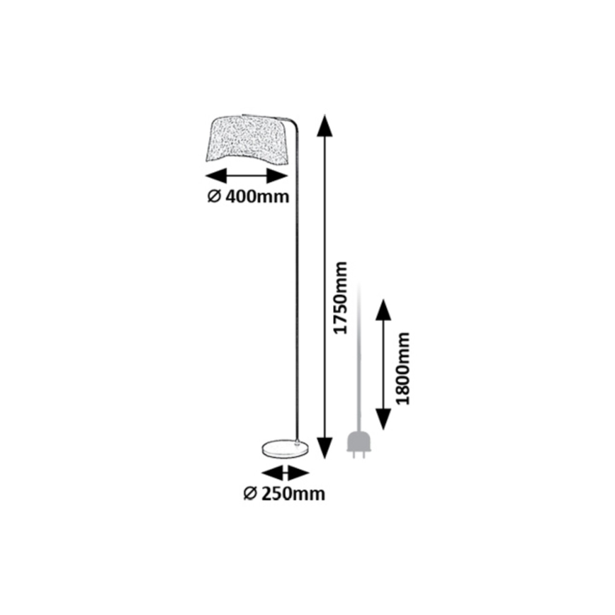Rabalux - Lampadaire 1xE27/10W/230V