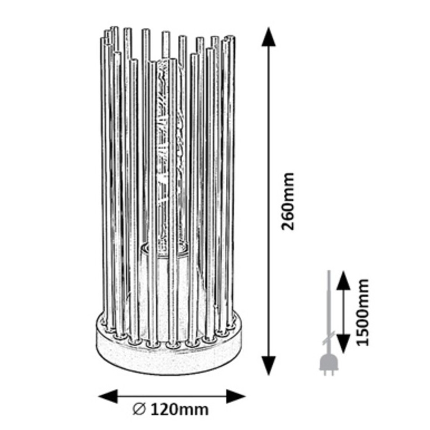 Rabalux - Tafellamp 1xE27/40W/230V