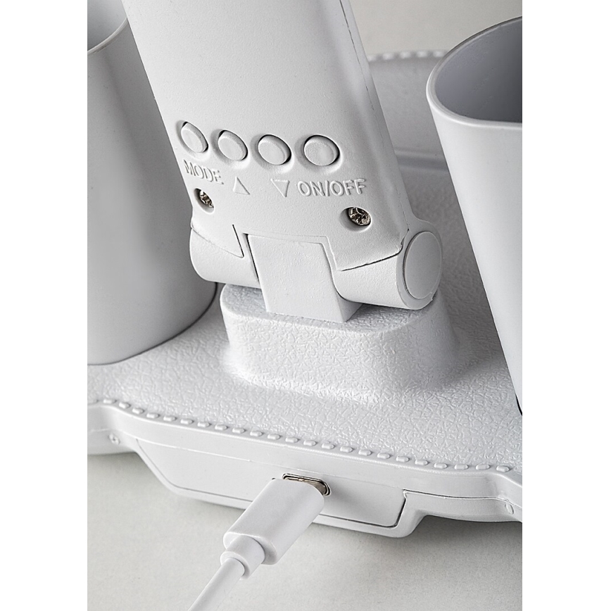Rabalux - Dimbare LED-tafellamp met ventilator en display LED/7W/5V 3000/4000/6500K