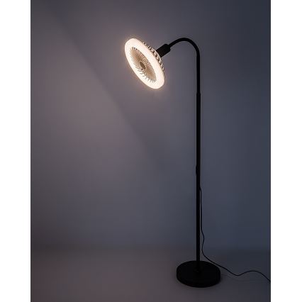 Rabalux - Lampadaire LED dimmable avec ventilateur 1xE27/16W/230V 3000-6500K + télécommande