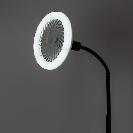Rabalux - Lampadaire LED dimmable avec ventilateur 1xE27/16W/230V 3000-6500K + télécommande