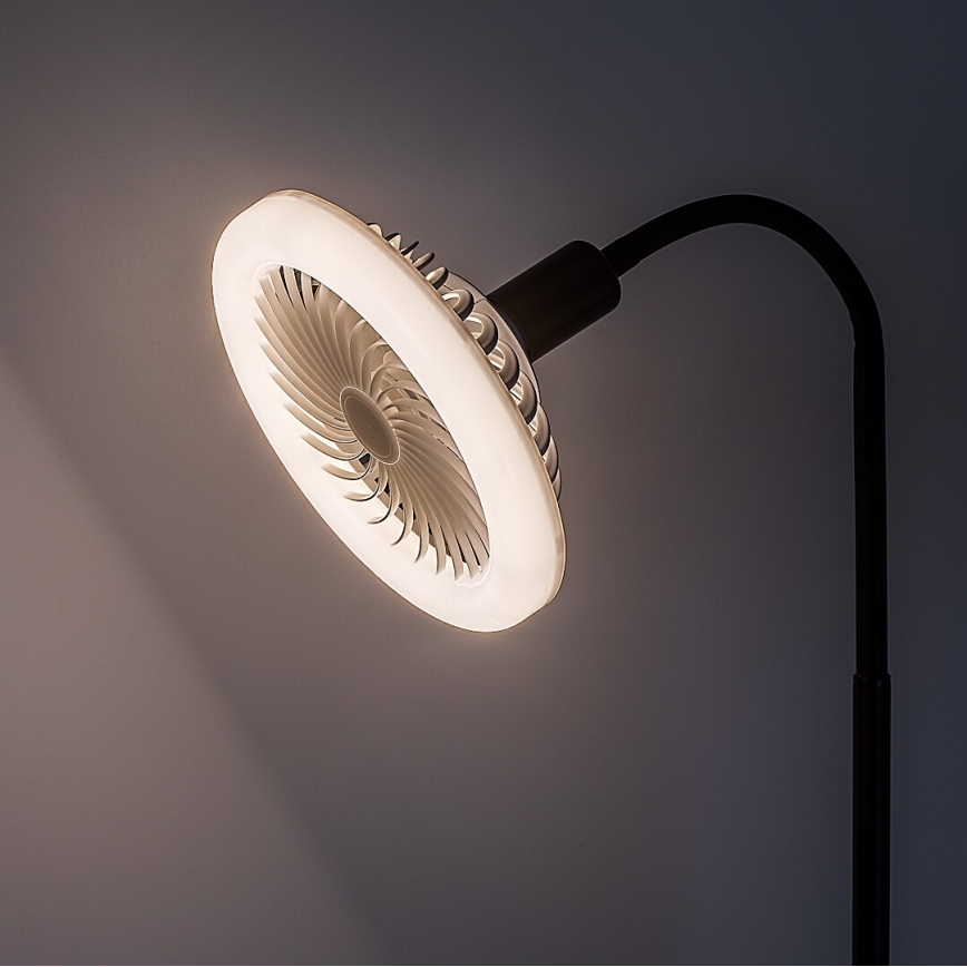 Rabalux - LED dimbare vloerlamp met ventilator 1xE27/16W/230V 3000-6500K + afstandsbediening