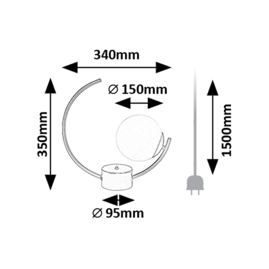 Rabalux - Tafellamp 1xE14/25W/230V