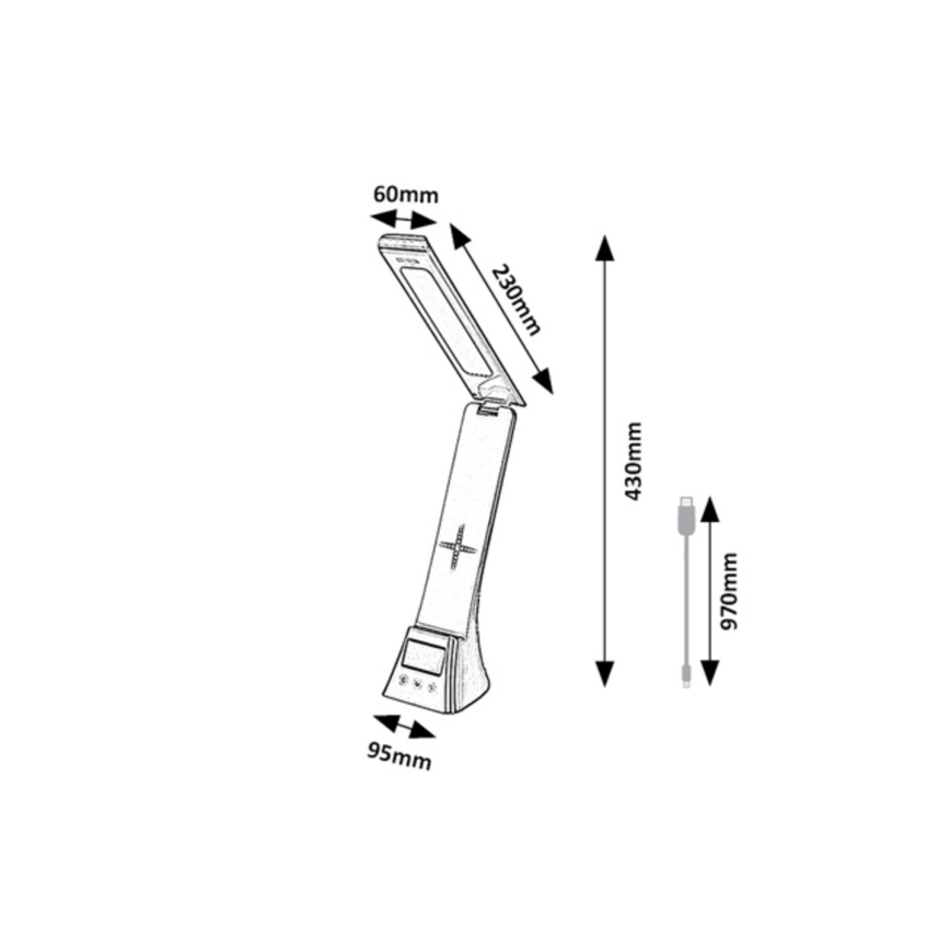 Rabalux - Dimbare bureaulamp met touchbediening LED/6W/5V 3000/4000/6500K