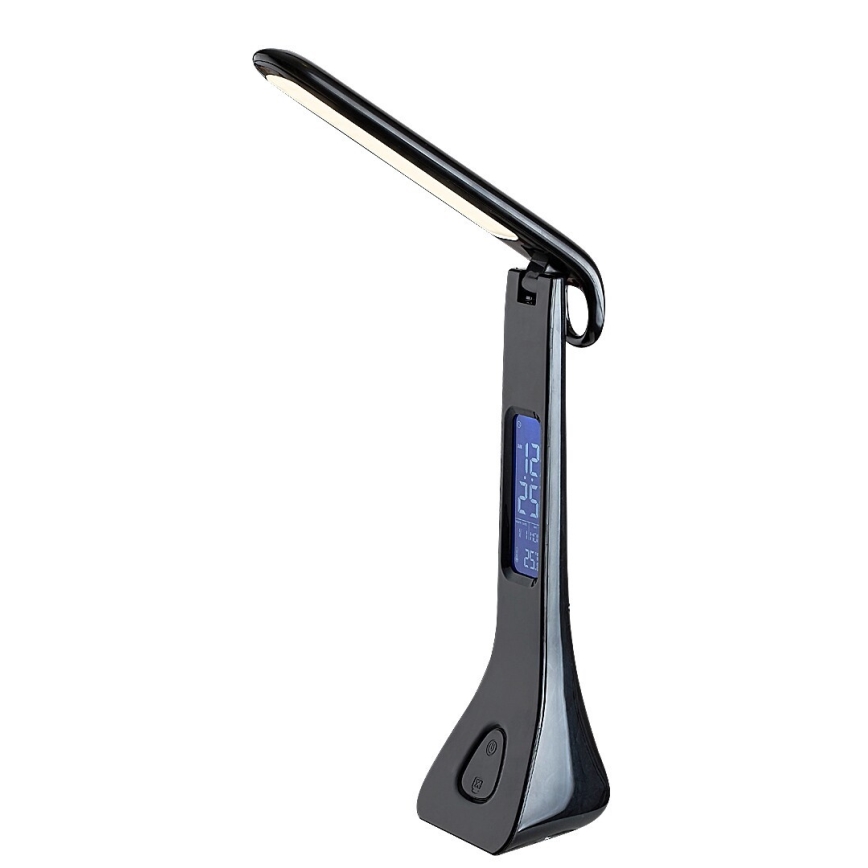 Rabalux - LED dimbare bureaulamp met display LED/7W/5V 4000K zwart