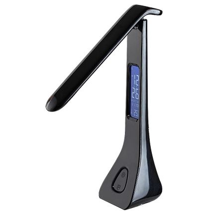 Rabalux - LED dimbare bureaulamp met display LED/7W/5V 4000K zwart