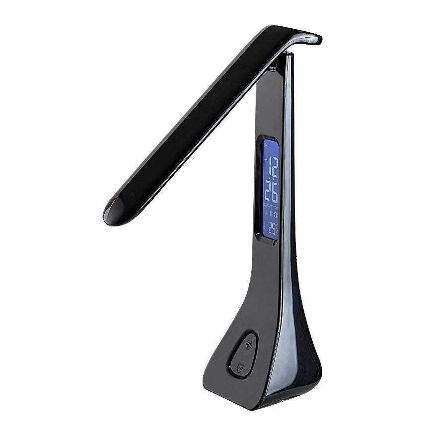 Rabalux - LED dimbare bureaulamp met display LED/7W/5V 4000K zwart