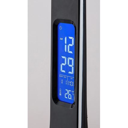 Rabalux - LED dimbare bureaulamp met display LED/7W/5V 4000K zwart