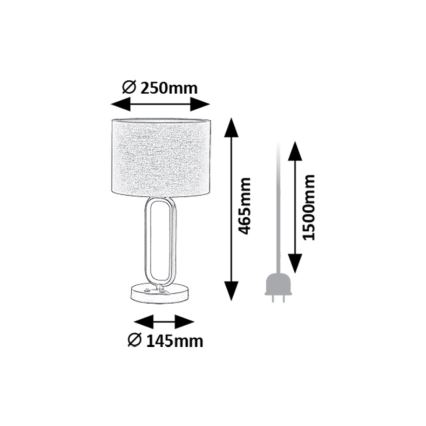 Rabalux - LED Tafellamp 1xE27/60W/230V + LED/8W