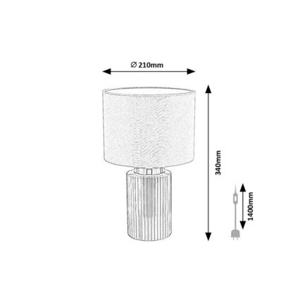 Rabalux - Tafellamp 1xE14/40W/230V groen