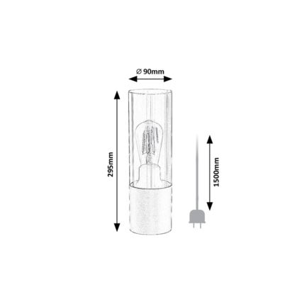 Rabalux - Lampe de table 1xE27/25W/230V