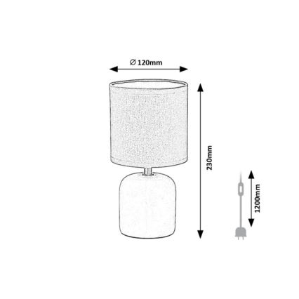 Rabalux - Lampe de table 1xE14/40W/230V verte