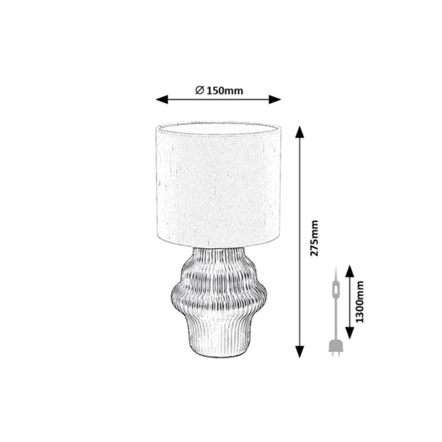 Rabalux - Lampe de table 1xE14/40W/230V noire