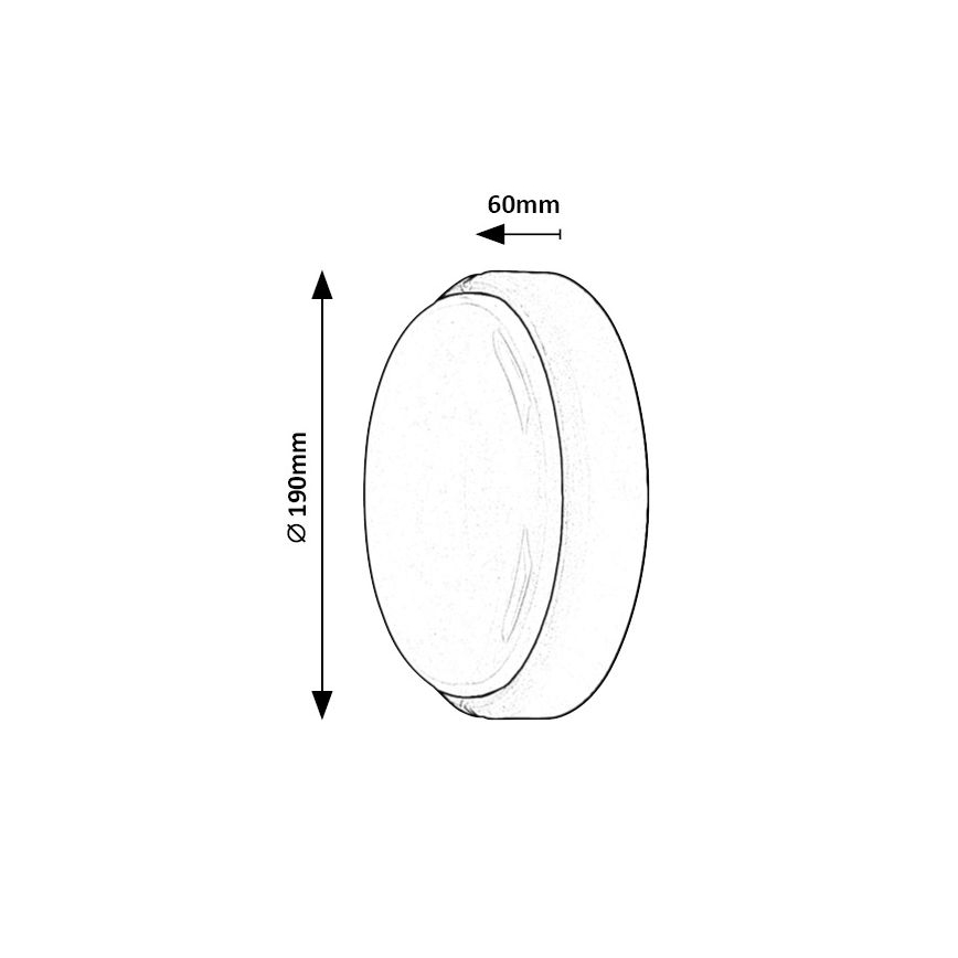 Rabalux - LED Plafondlamp voor buiten LED/15W/230V IP54 wit