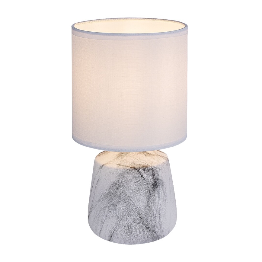 Rabalux - Lampe de table 1xE14/40W/230V blanche/effet marbre