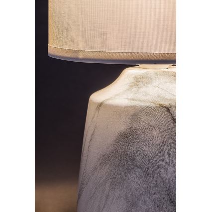 Rabalux - Lampe de table 1xE14/40W/230V blanche/effet marbre