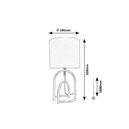 Rabalux - Lampe de table 1xE14/25W/230V