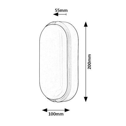 Rabalux - LED Plafondlamp voor buiten LED/15W/230V IP54 wit