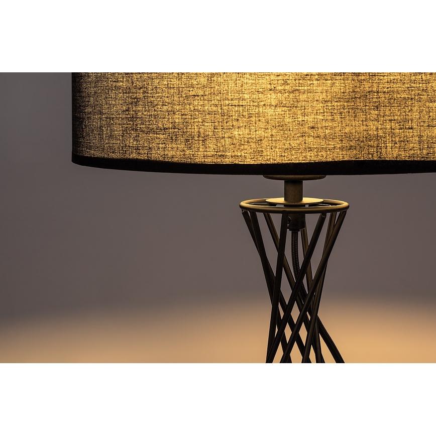 Rabalux - Tafellamp 1xE27/40W/230V zwart