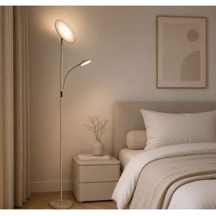 Rabalux - Lampadaire dimmable LED/23W/230V 3000/4200/6500 beige