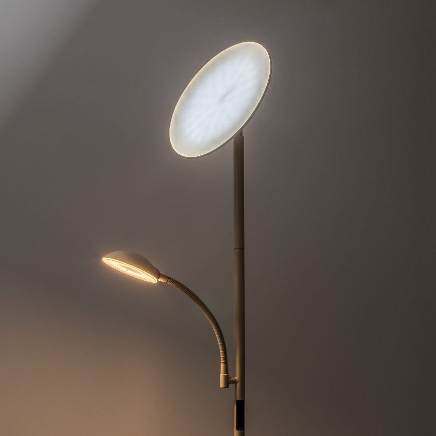 Rabalux - Lampadaire dimmable LED/23W/230V 3000/4200/6500 beige