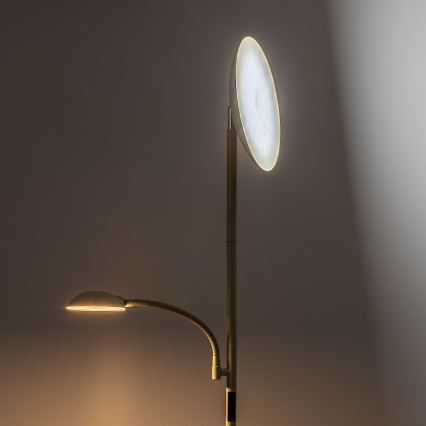 Rabalux - Lampadaire dimmable LED/23W/230V 3000/4200/6500 beige