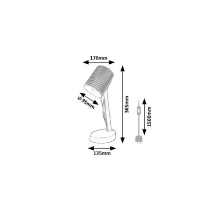 Rabalux - Tafellamp 1xE14/11W/230V groen