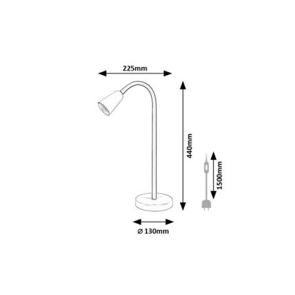 Rabalux - Lampe de table 1xGU10/7W/230V orange