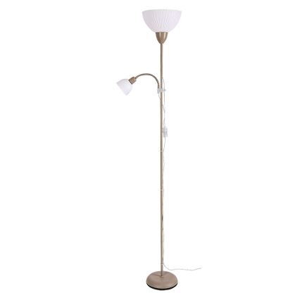 Rabalux - Vloerlamp 1xE27/60W/230V + 1xE14/25W beige