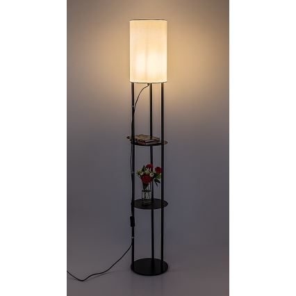 Rabalux - Vloerlamp met planken 1xE27/40W/230V zwart