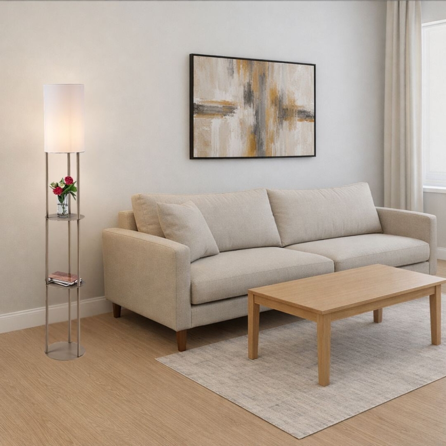 Rabalux - Vloerlamp met plankjes 1xE27/40W/230V beige