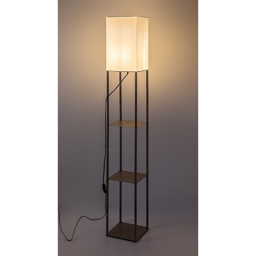 Rabalux - Lampadaire avec étagères 1xE27/40W/230V beige