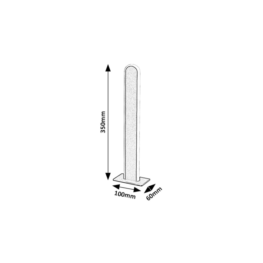 Rabalux - Dimbare LED tafellamp LED/15W/230V 3000/4000K zwart