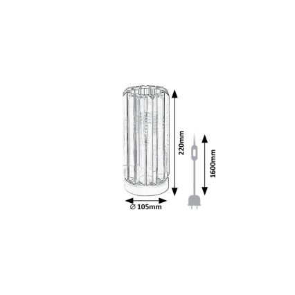 Rabalux - Lampe de table 1xE27/40W/230V