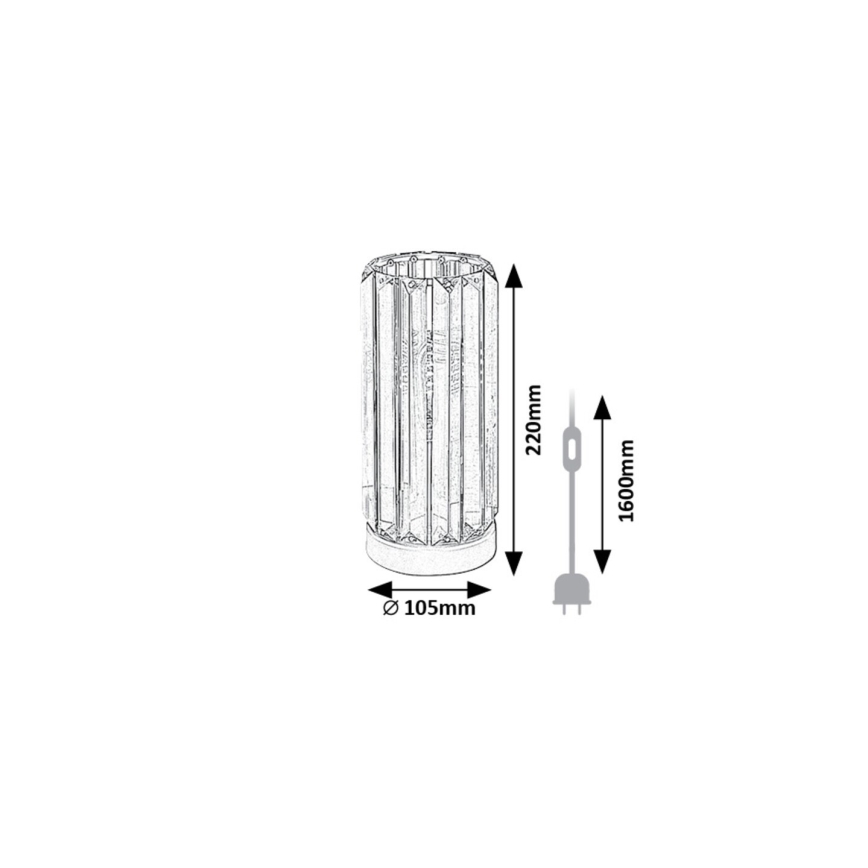 Rabalux - Lampe de table 1xE27/40W/230V