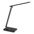 Rabalux 74213 - LED Dimbaar flexible tafellamp met draadloos opladen QI en USB LED/5W/5V 3000-6500K