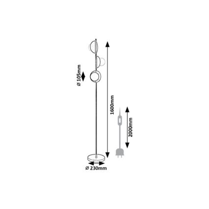Rabalux - Staande Lamp 3xG9/5W/230V