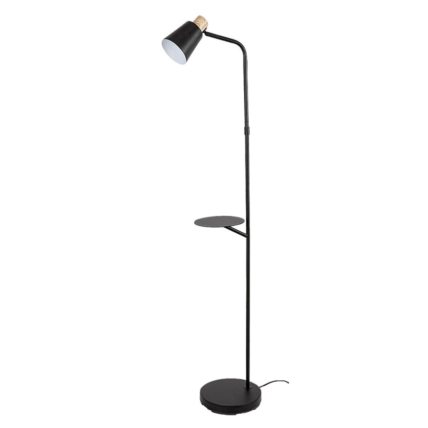 Rabalux - Staande Lamp met een plank 1xE27/40W/230V zwart