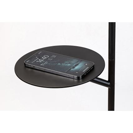 Rabalux - Staande Lamp met een plank 1xE27/40W/230V zwart