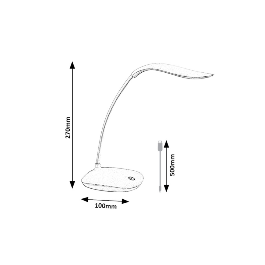 Rabalux - LED Dimbaar flexible tafellamp LED/2W/5V groen
