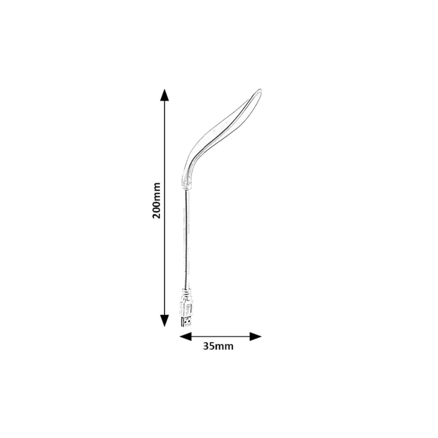 Rabalux - LED Flexibel USB klein lamp LED/2W/5V