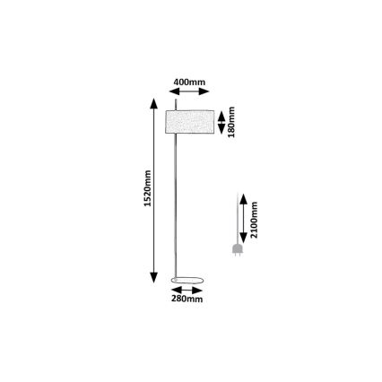 Rabalux - Staande Lamp 1xE27/40W/230V